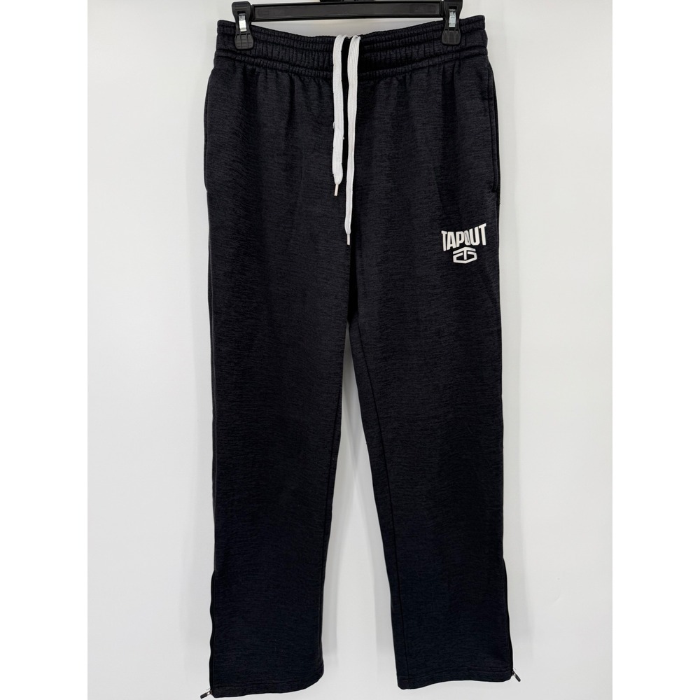 Tapout Sweatpants Men Small Charcoal Gray Athletic Training Joggers MMA Logo
